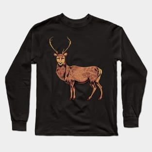 Drawing of a deer Long Sleeve T-Shirt